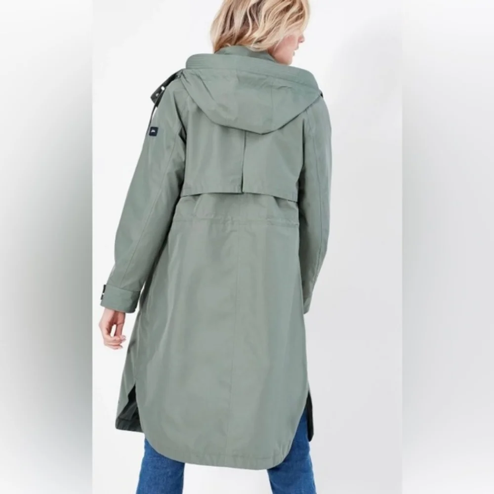 Joules Women's Waterproof Raincoat in Sage Green Size 16 - Picture 10 of 12